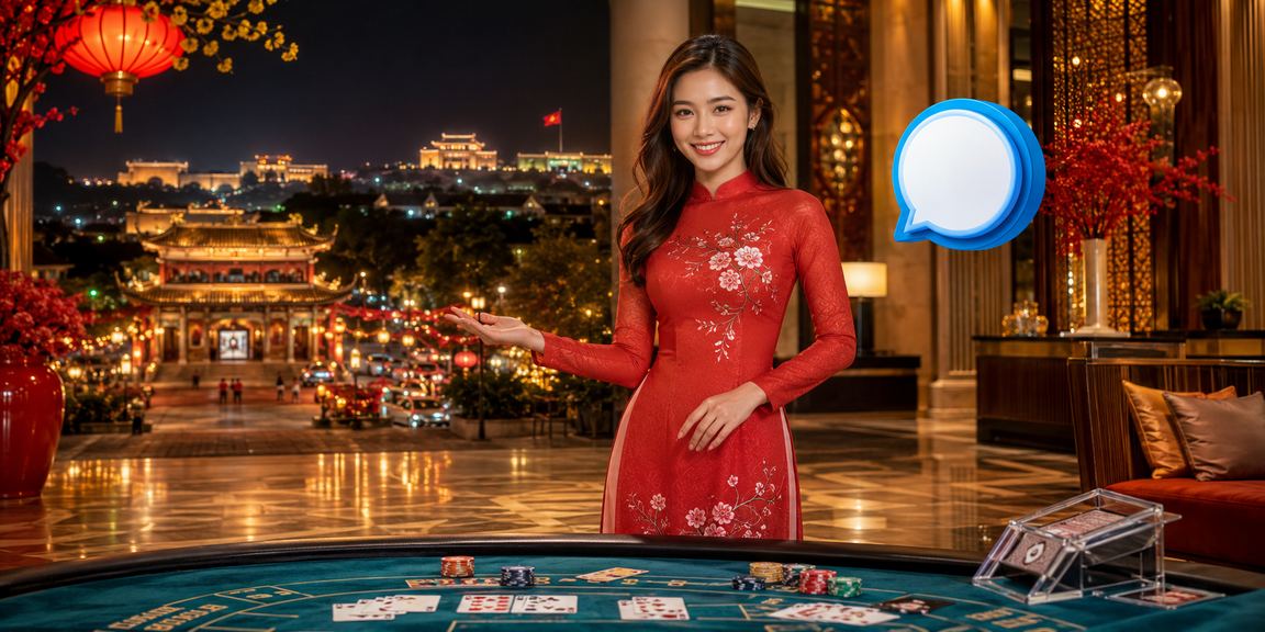 Không khí lễ hội bài Baccarat tại Huế – người chơi theo dõi kết quả trên điện thoại tại 330756